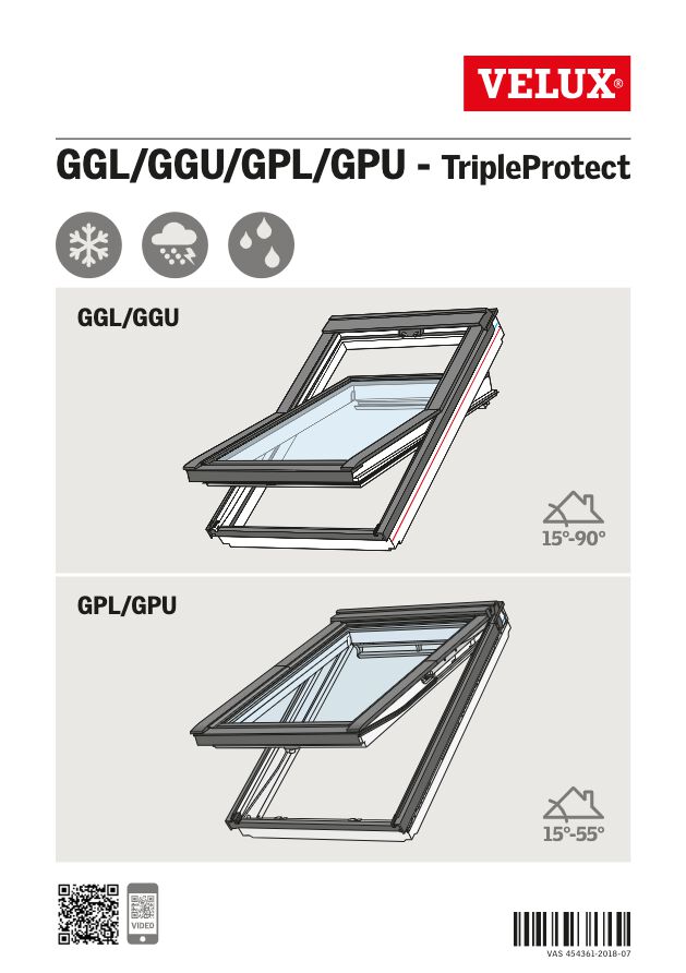 Velux - Istruzioni finestra tripla protezione