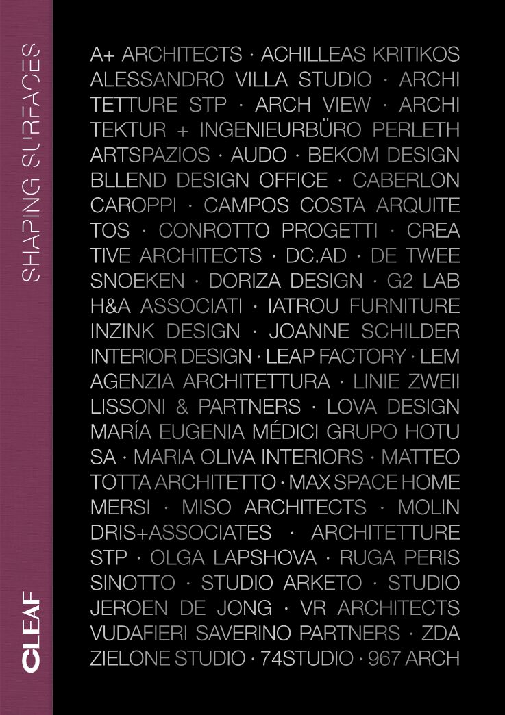 Cleaf SHAPING SURFACES BOOK #3 (it, en)