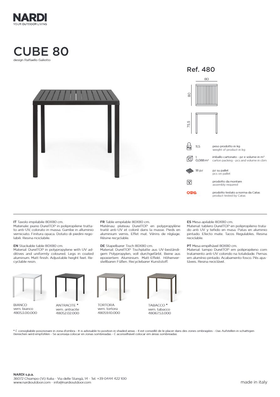 Catalogo Cube 80 2025 (it, en, fr, de, es, pt)