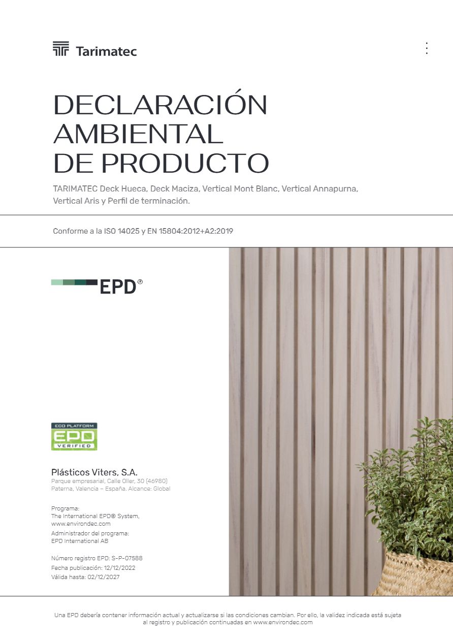 EPD Declaración Ambiental de Producto (es)