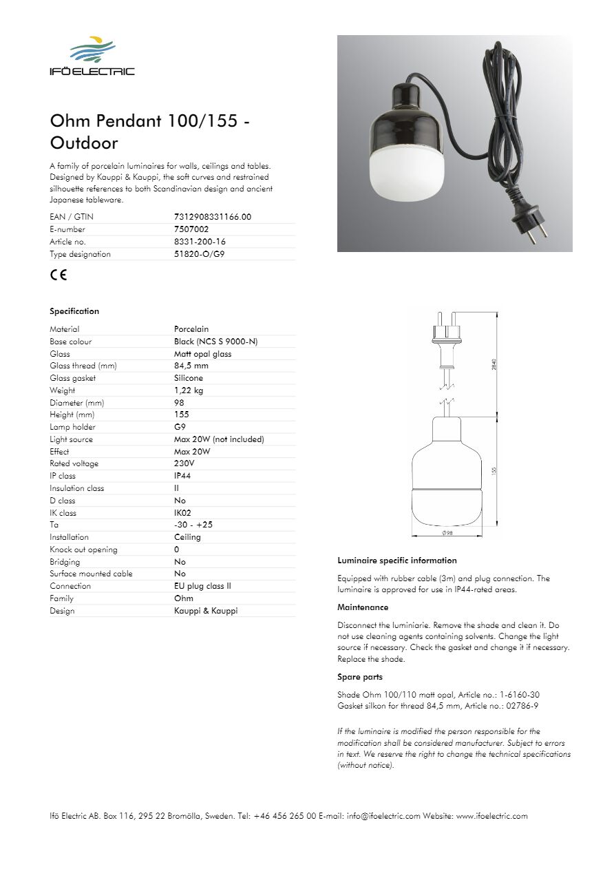 Ohm 100 8331-200-16 (en)