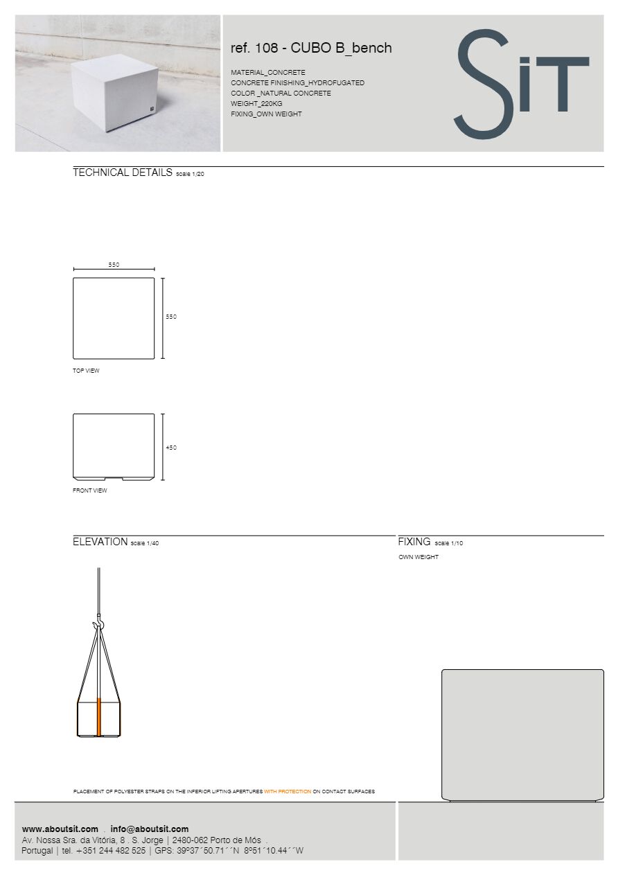 Box Type Sit BOX TO BOX Outdoor chair By SIT