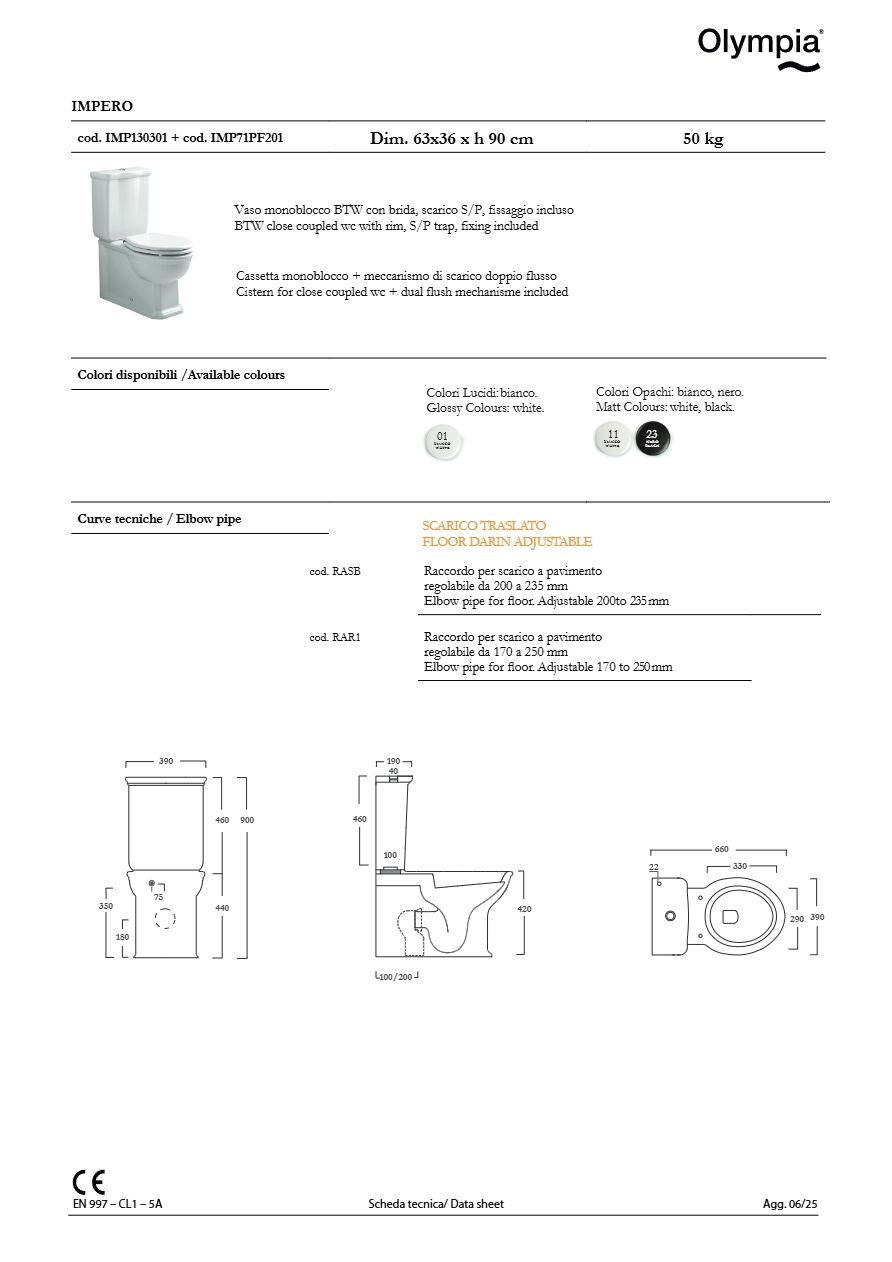 Catalogo Data sheet - Impero IMP1303 (en, it)