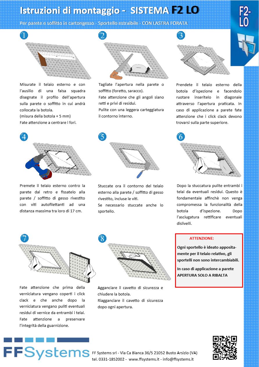 Catalogo MANUALE DI MONTAGGIO F2 LO (it)