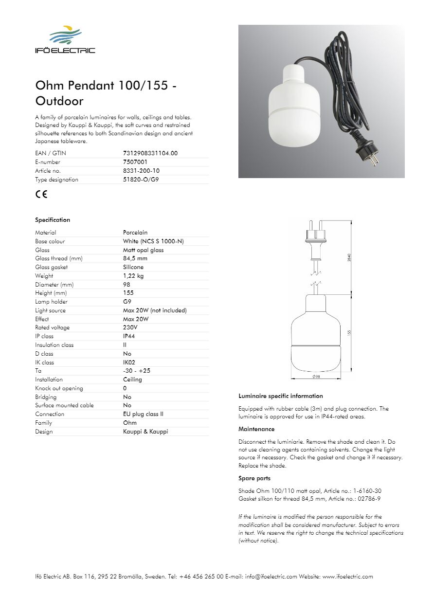 Ohm 100 8331-200-10 (en)