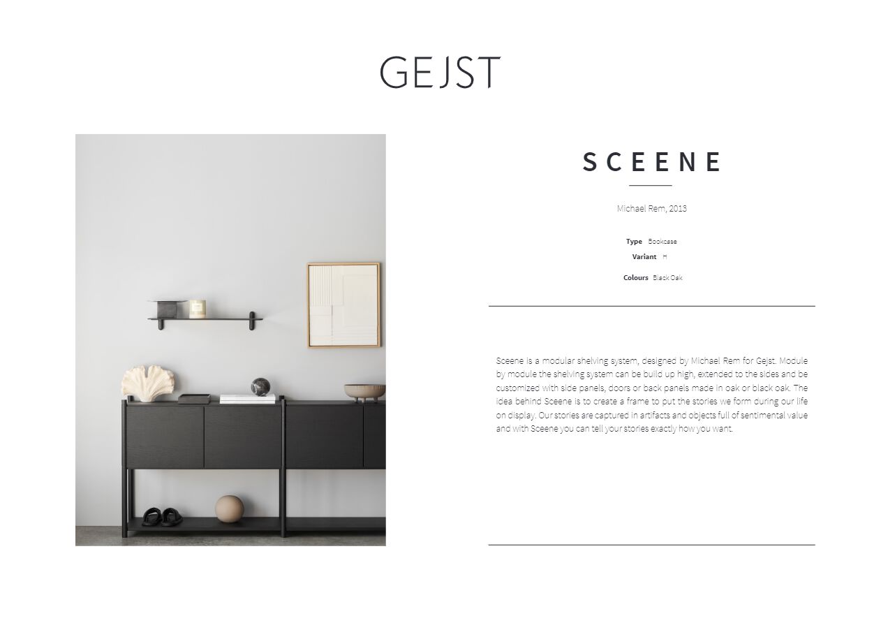 SCEENE H Madia By Gejst | design Michael Rem