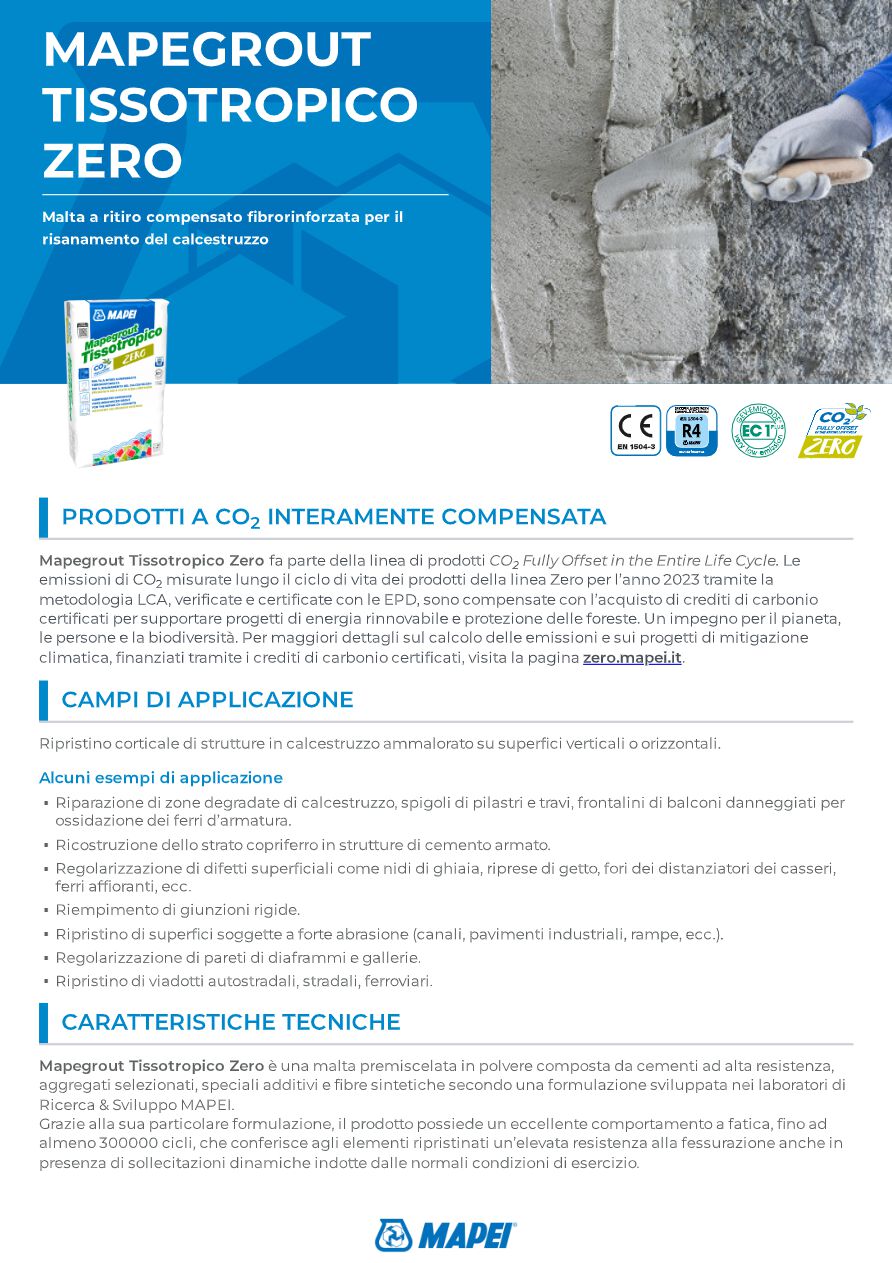 MAPEI Mapegrout Tissotropico Malta Fibrorinforzata - Sacco Da 25 Kg - Foto 3