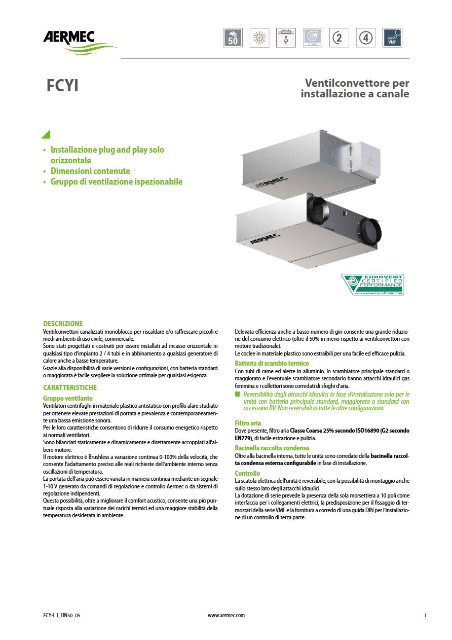 Catalogo Aermec FCYI (it)