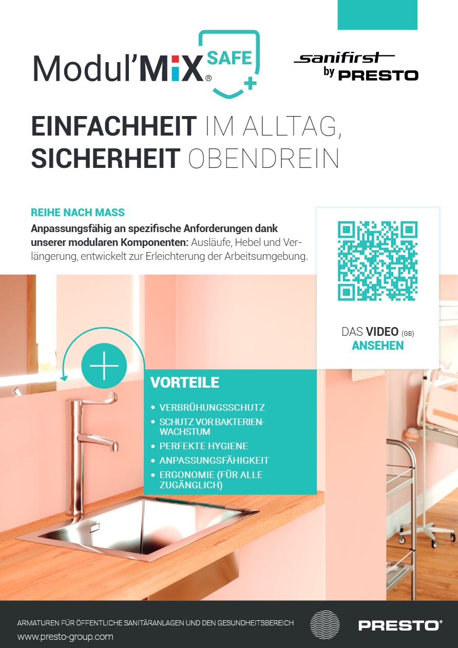 Presto Volta Waschtischarmatur Mit Sensortechnik – Chrom, Batteriebetrieben (6 V), Optoelektronische Bedienung