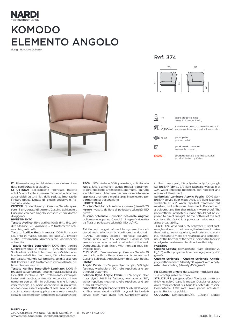 Catalogo KOMODO angolo 2025 (it, en, fr, de, es, pt)