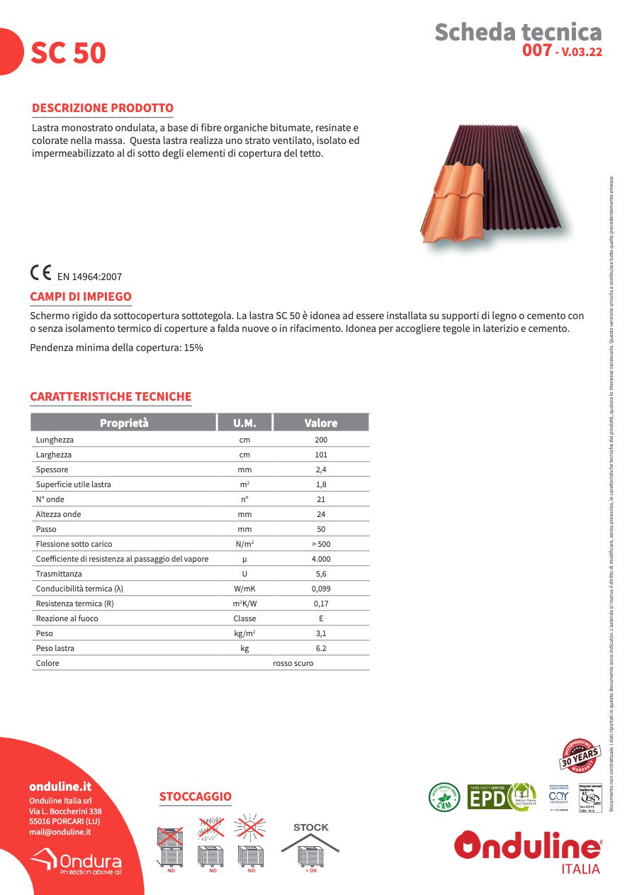 Catalogo Sottocopertura SC 50 (it)