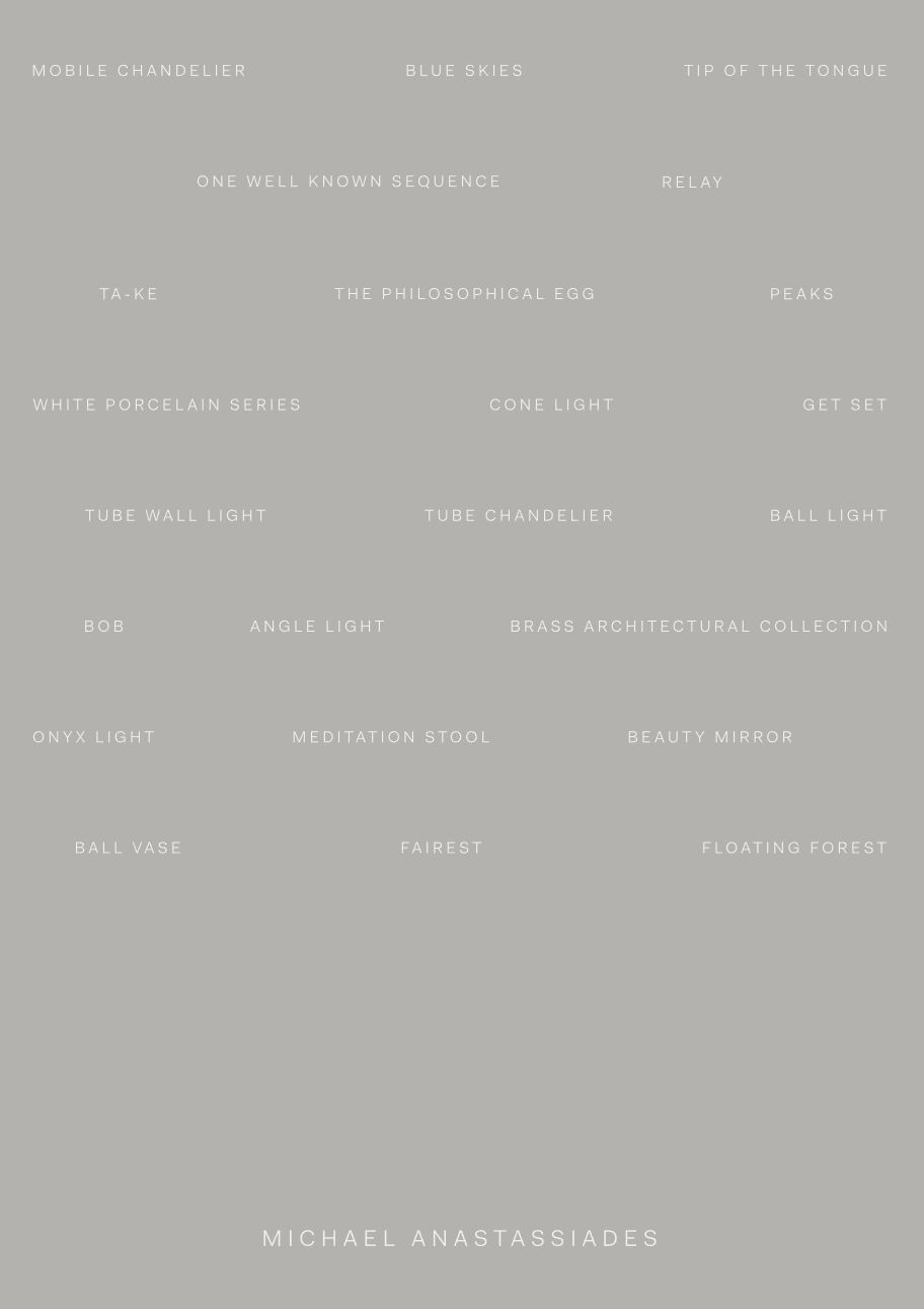 Michael Anastassiades catalogue 2025 (en)
