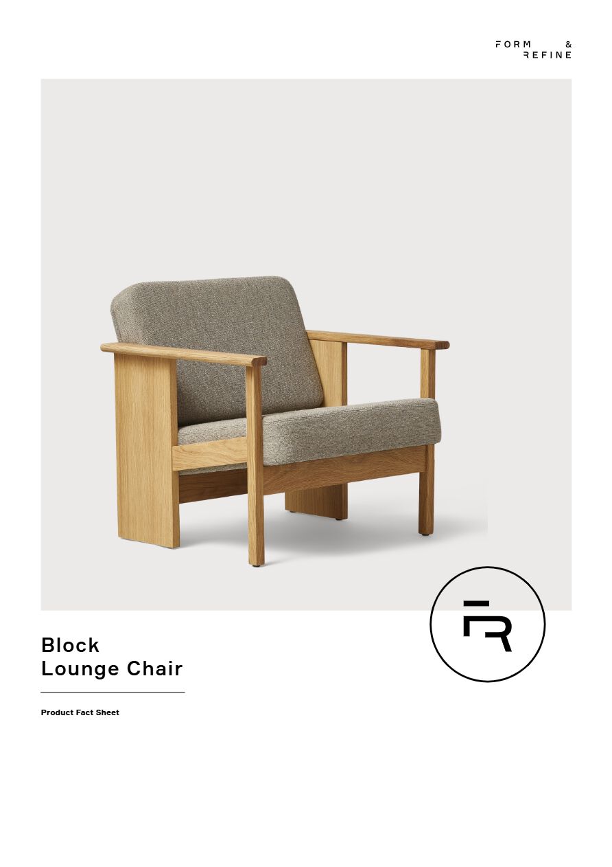 BLOCK Armchair By Form & Refine