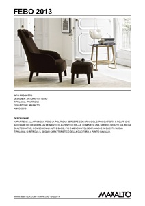 FEBO BERGERE | Poltrona in tessuto By Maxalto design Antonio Citterio