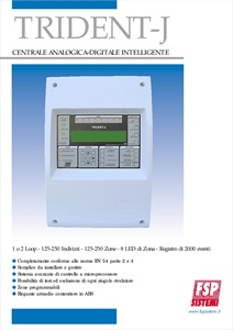 Catalogo TRIDENT-J - centrale rivelazione incendio analogica indirizzata