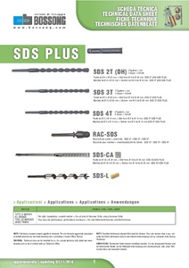 Catalogo Scheda tecnica SDS PLUS