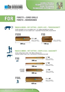 Catalogo Scheda tecnica FOR