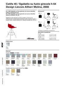 CATIFA46 sgabello girevole H64 (it)