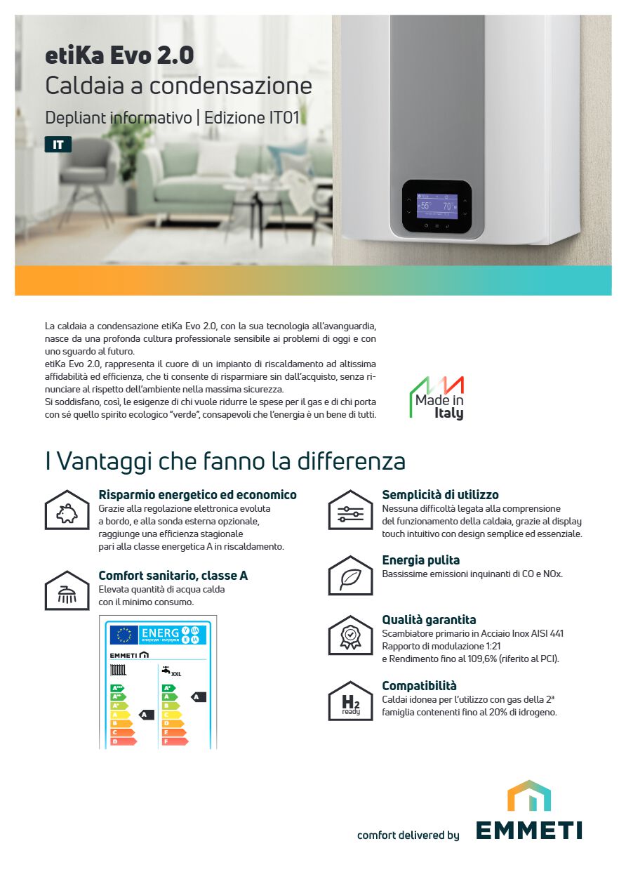 EMMETI - Caldaia condensazione Etika Evo 2.0 (it)