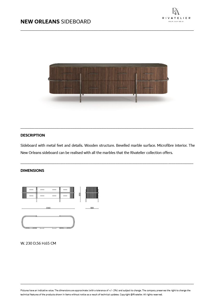 Rivatelier NEW ORLEANS sideboard (en)