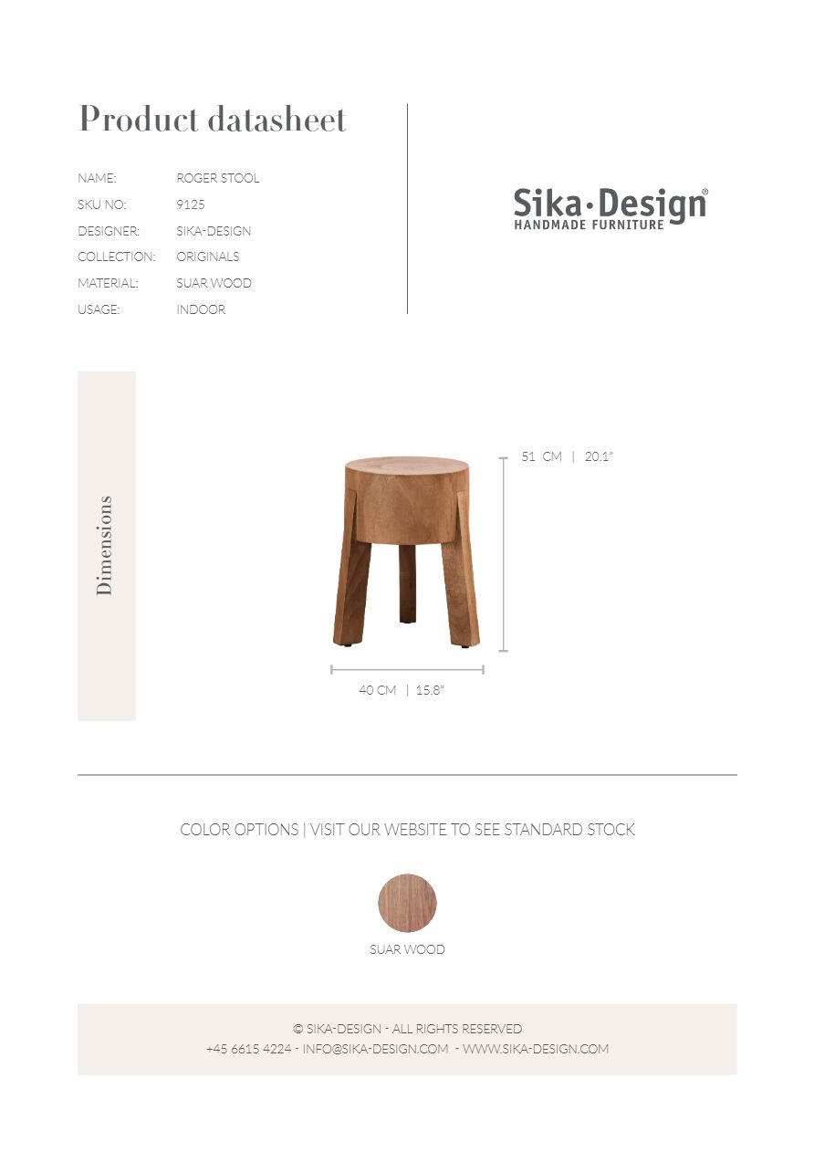 ROGER スツール By Sika Design