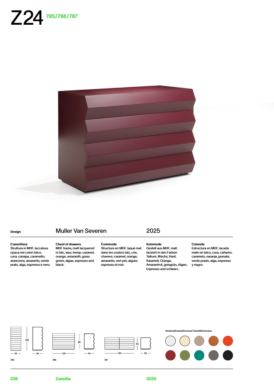 Catalogo 785-786-787 Z24 CHEST OF DRAWERS