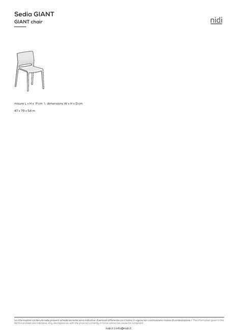 sedia GIANT (it, en)
