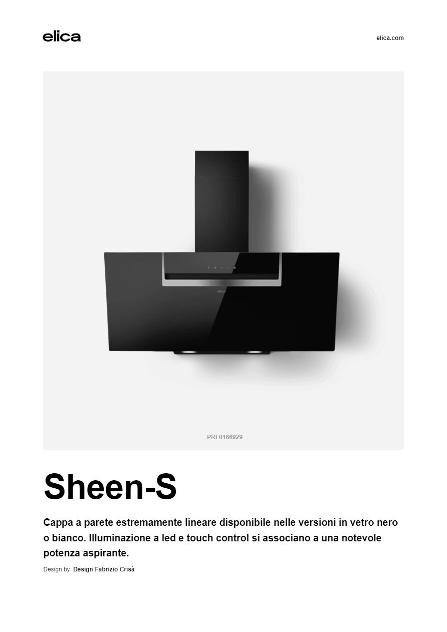 Cappa Aspirante Da Parete Elica SHEEN S WH/A/90 - Vetro Bianco, Touch Control, 650 M³/h | Classe A, Led Integrati - Foto 10