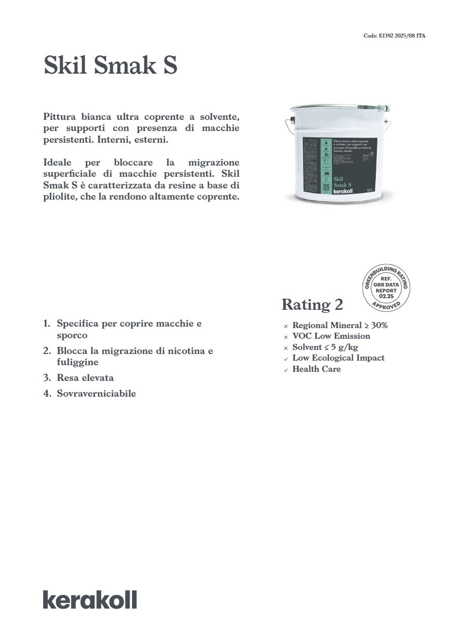 Catalogo Skil Smak S - Scheda tecnica 2025 (it)