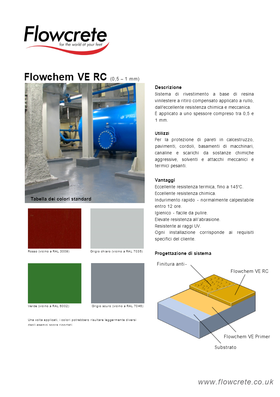 FLOWCHEM VE RC Pavimento industriale By Tremco CPG Europe