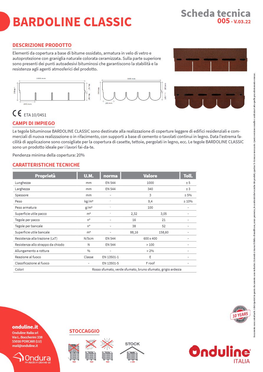 Catalogo BARDOLINE CLASSIC - Tegole Canadesi (it)