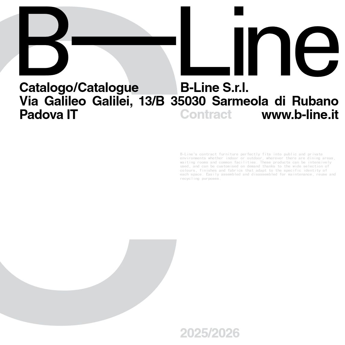 B-Line - Catalogue 2025-26 Contract (en, it)