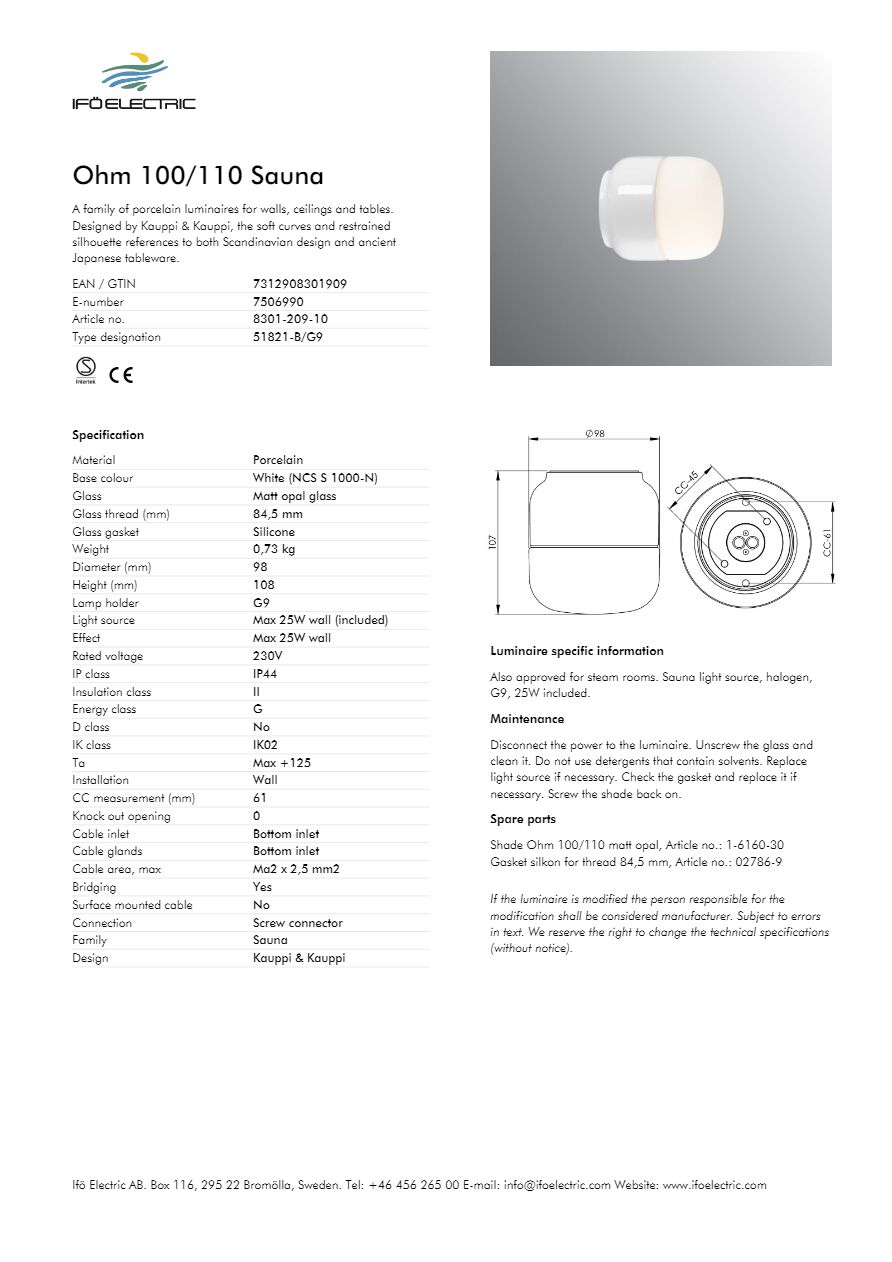 Ohm 100 Sauna 8301-209-10 (en)