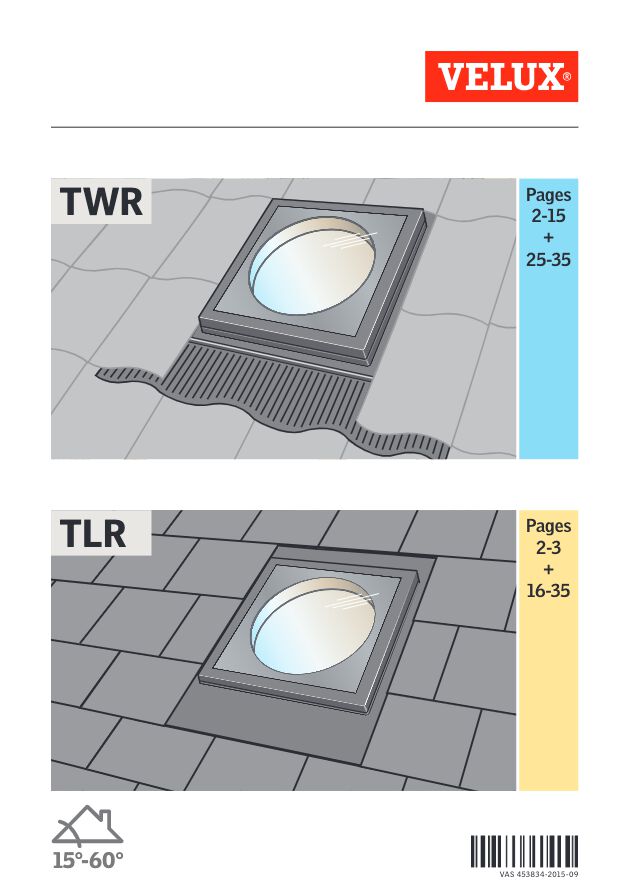 Velux - Istruzioni tunnel TWR