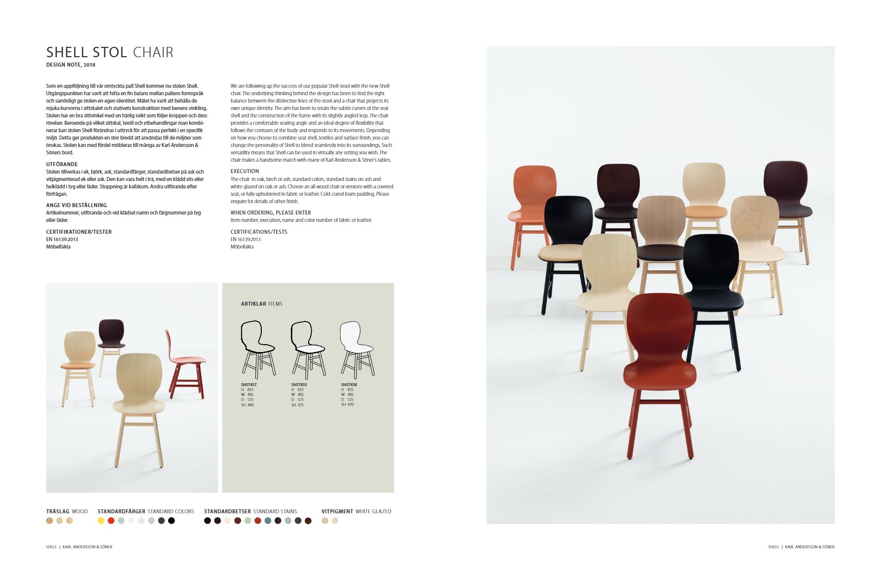 SHELL Chaise en bois massif By Karl Andersson | design NOTE Design Studio
