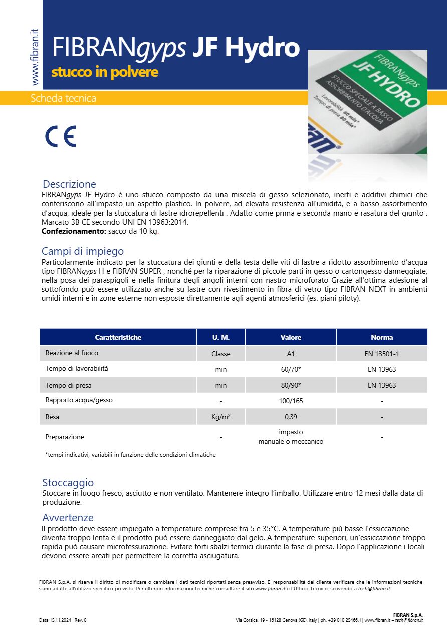 Catalogo FIBRANgyps JF Hydro