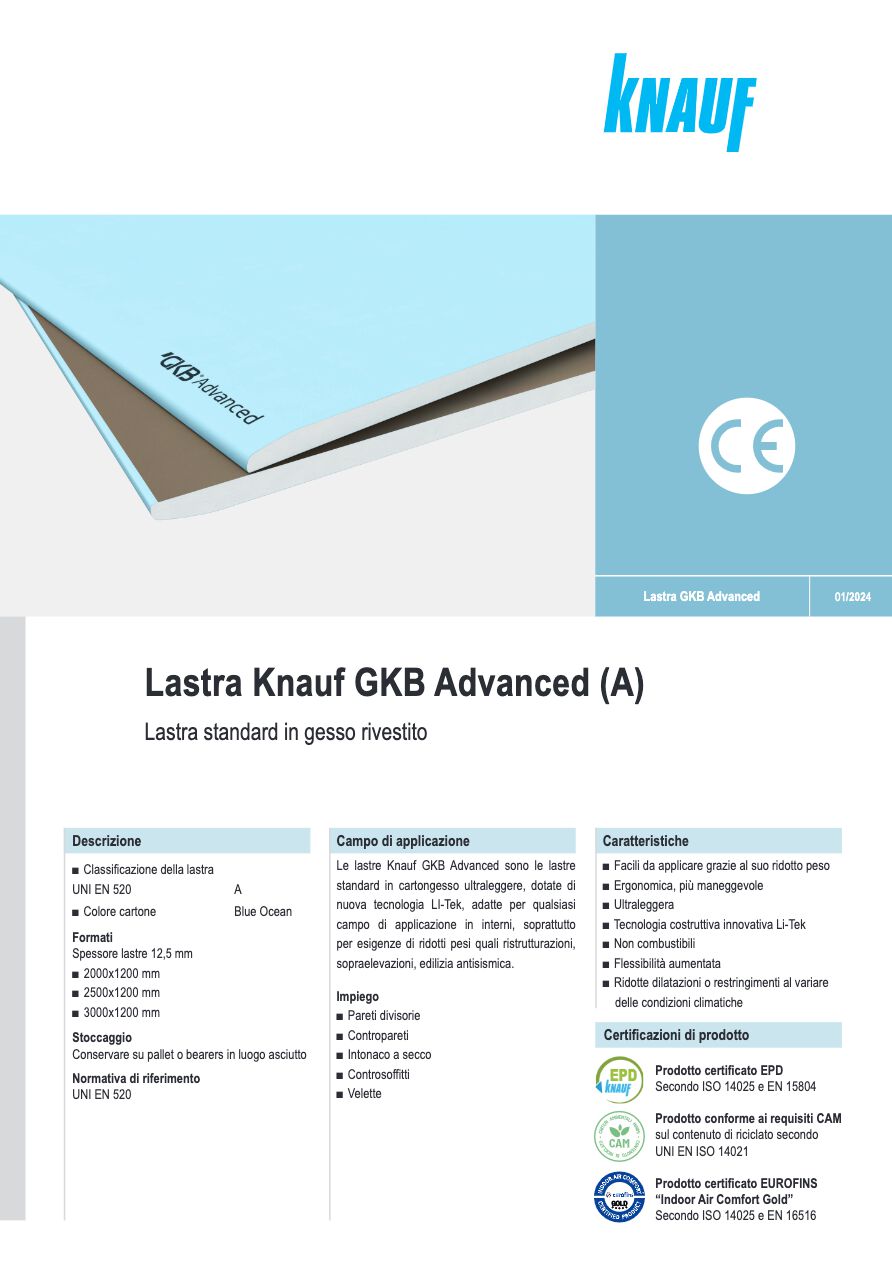 Catalogo Lastra GKB Advanced 12,5 mm (it)
